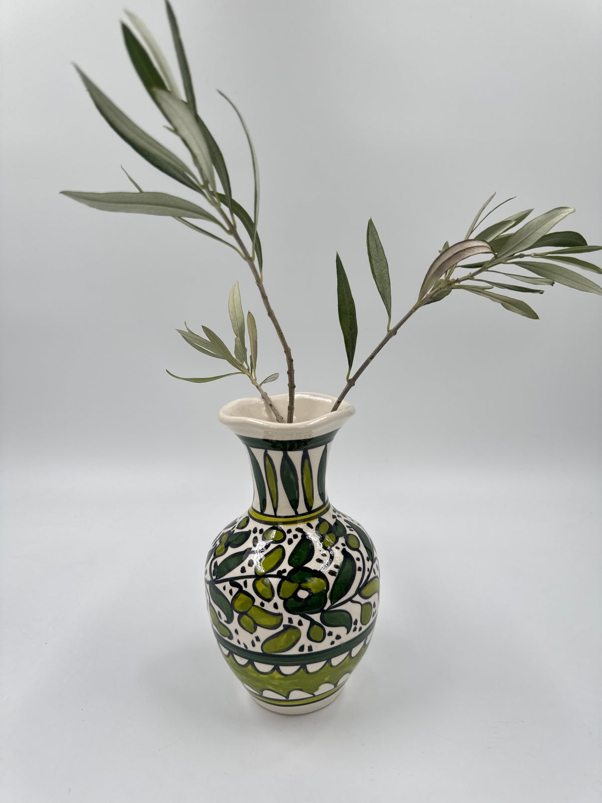 Al Khalil Vase, Light Green 18 cm