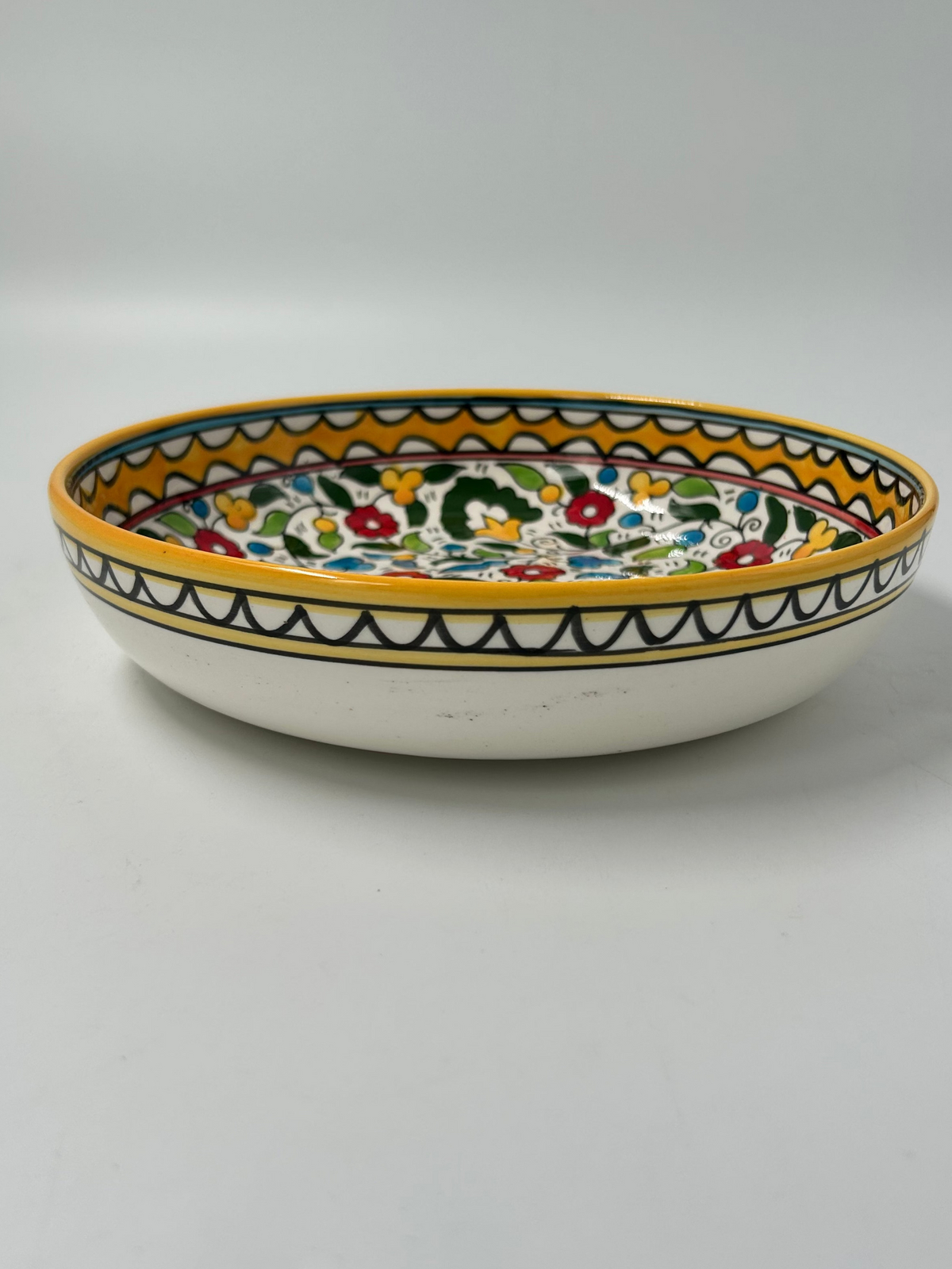 Servierplatte 23 cm - gelb