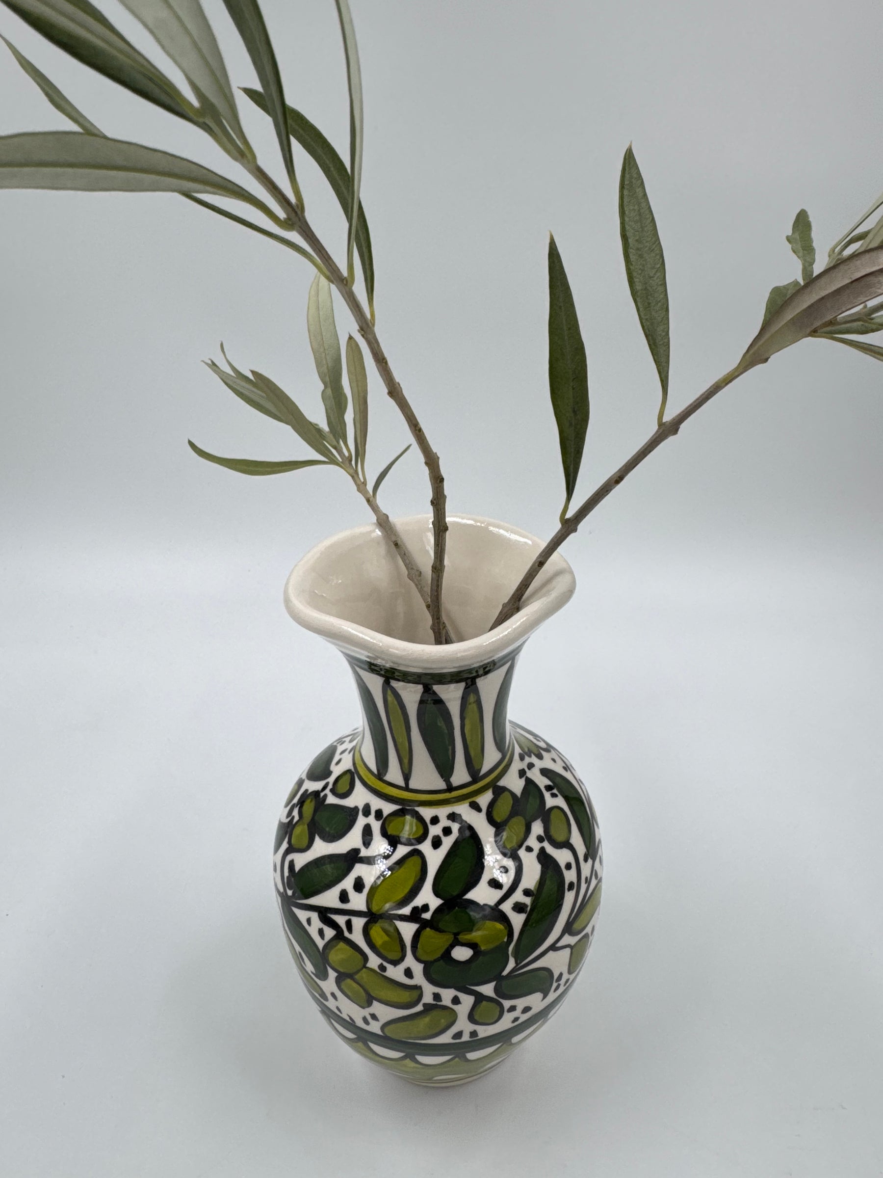 Al Khalil Vase, Light Green 18 cm