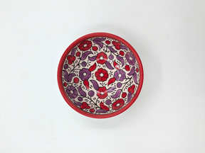Schüssel 9 cm - rot/lavendel