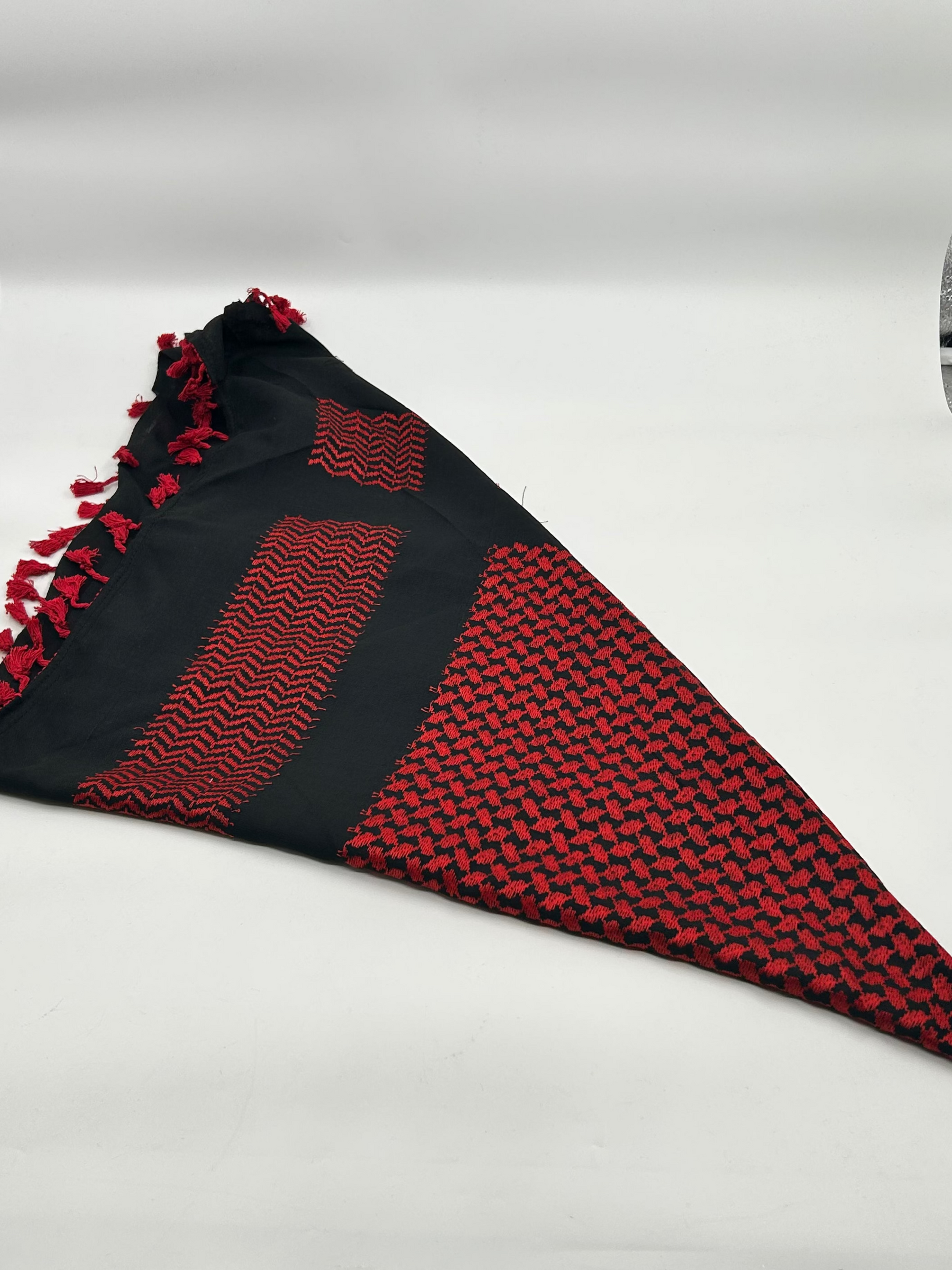 Authentieke Hirbawi kuffiyeh - donkerrood