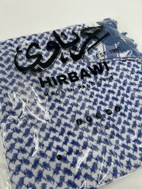 Authentisches Hirbawi-Kuffiyeh – hellblau