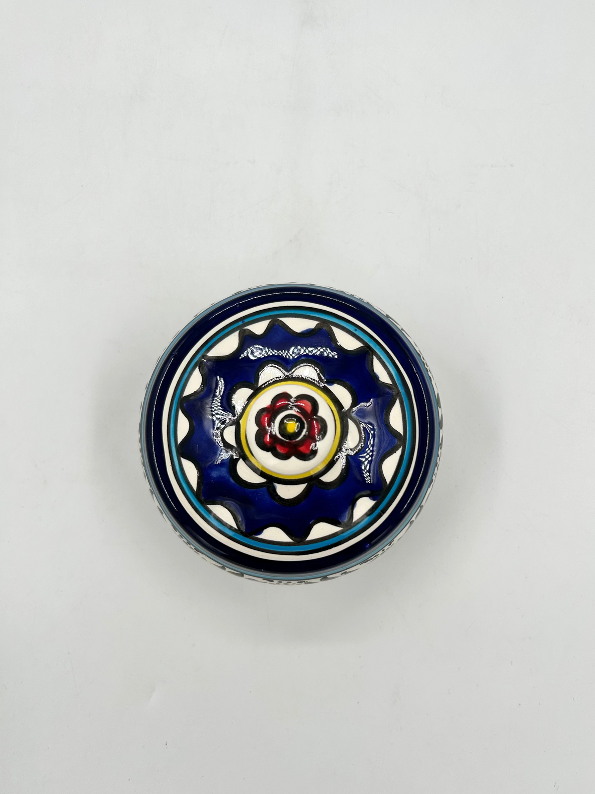 Glas mit Deckel - Ramallah mehrfarbig
