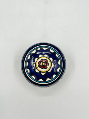 Glas mit Deckel - Ramallah mehrfarbig