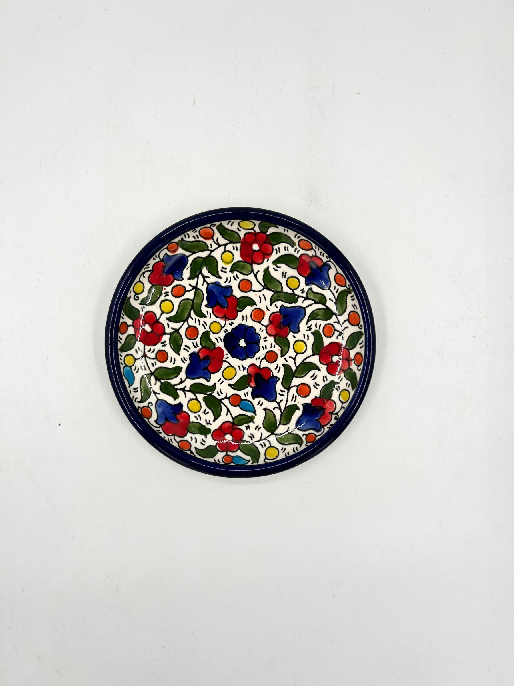 Assiette à gâteau-jaune