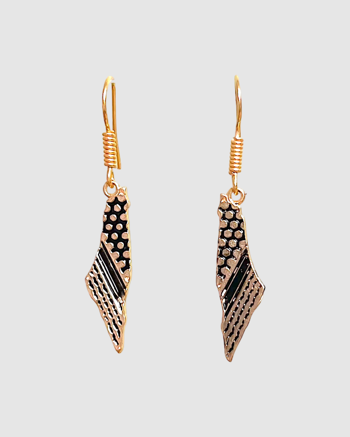 Palæstina kort halskæde & øreringe sæt