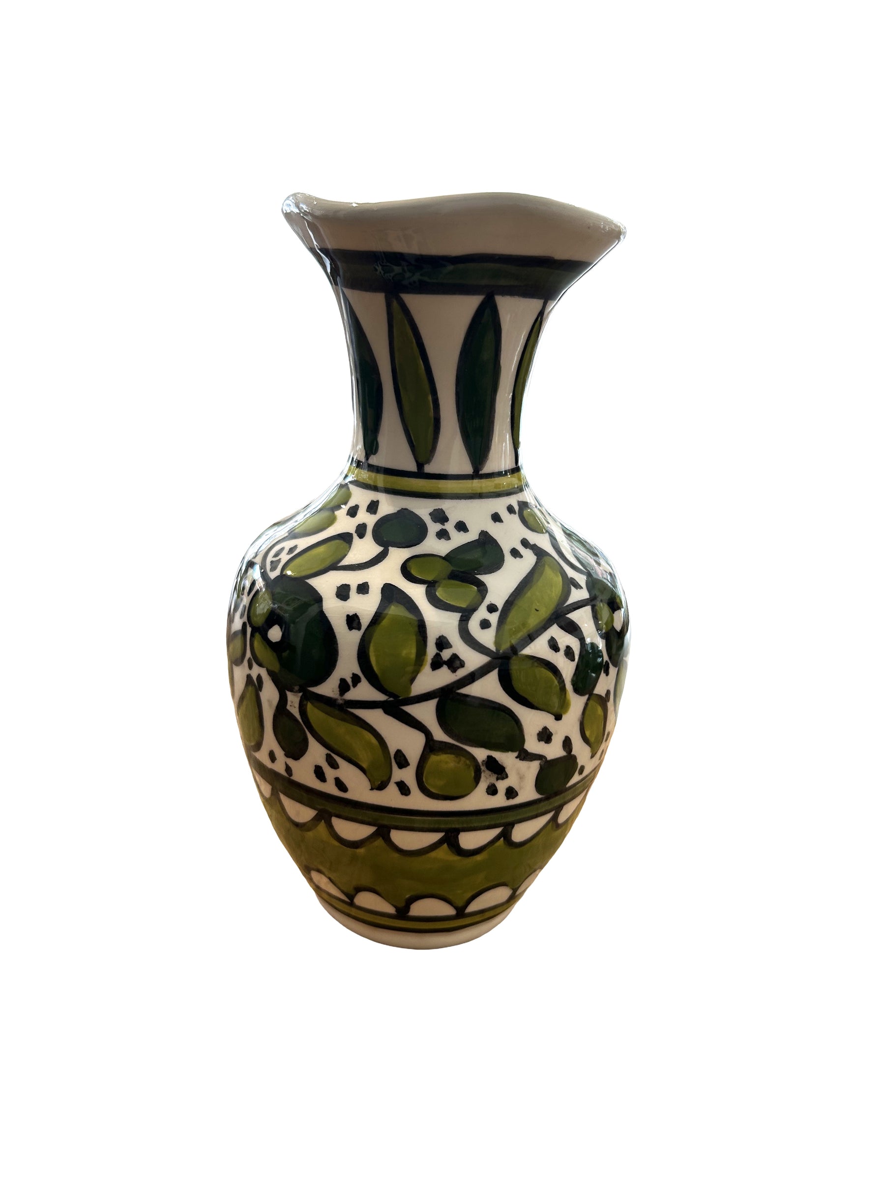Al Khalil Vase, Hellgrün, 18 cm
