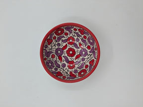 Servierschale 18 cm - rot/lavendel