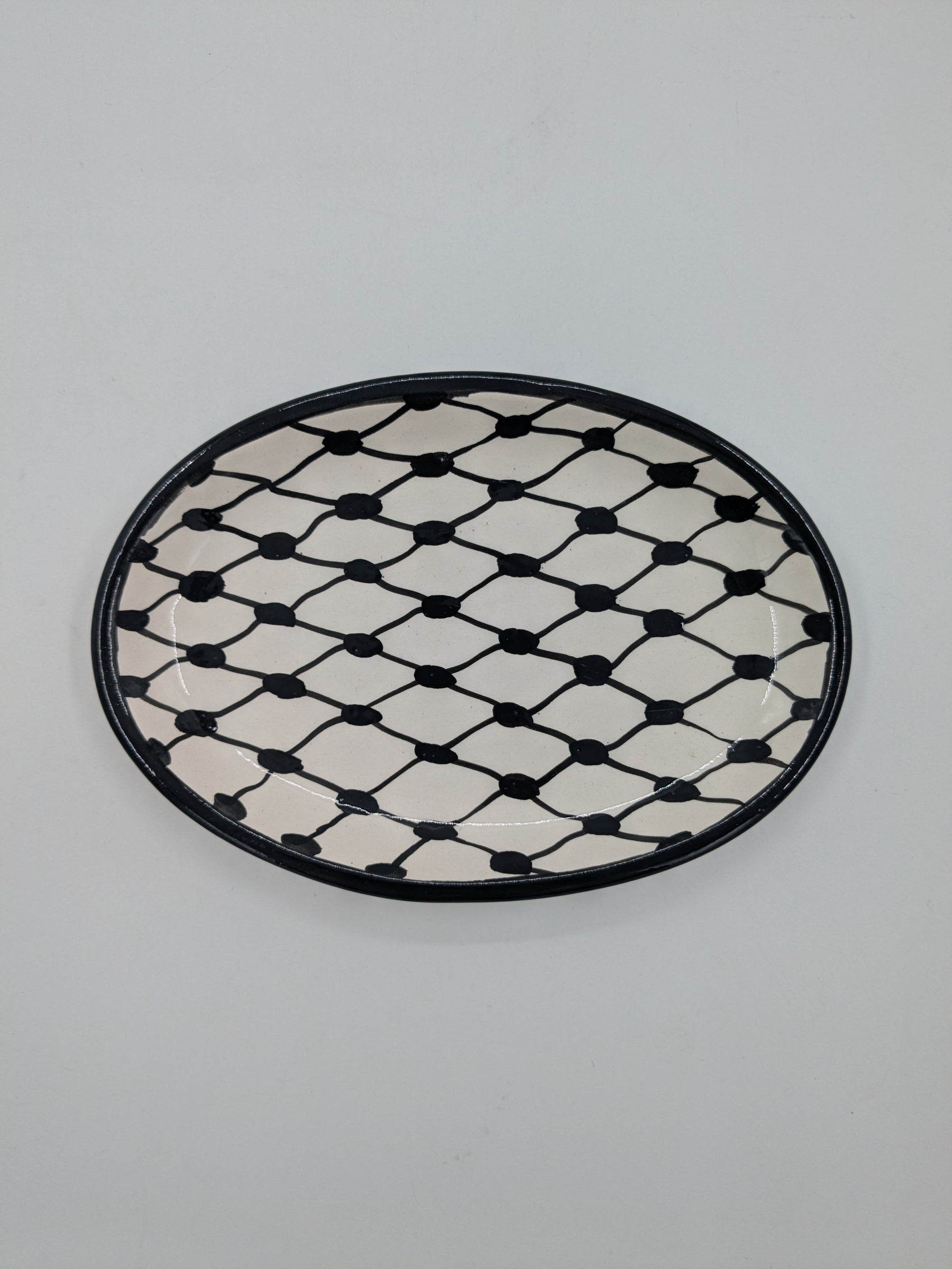 Ovale Servierplatte – Ramallah-Blau