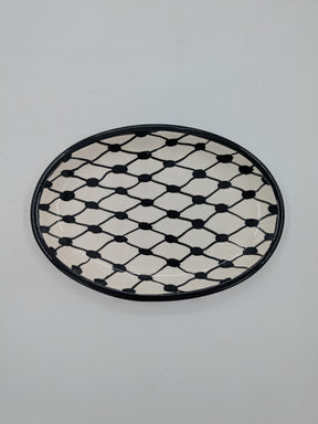Ovale Servierplatte – Ramallah-Blau