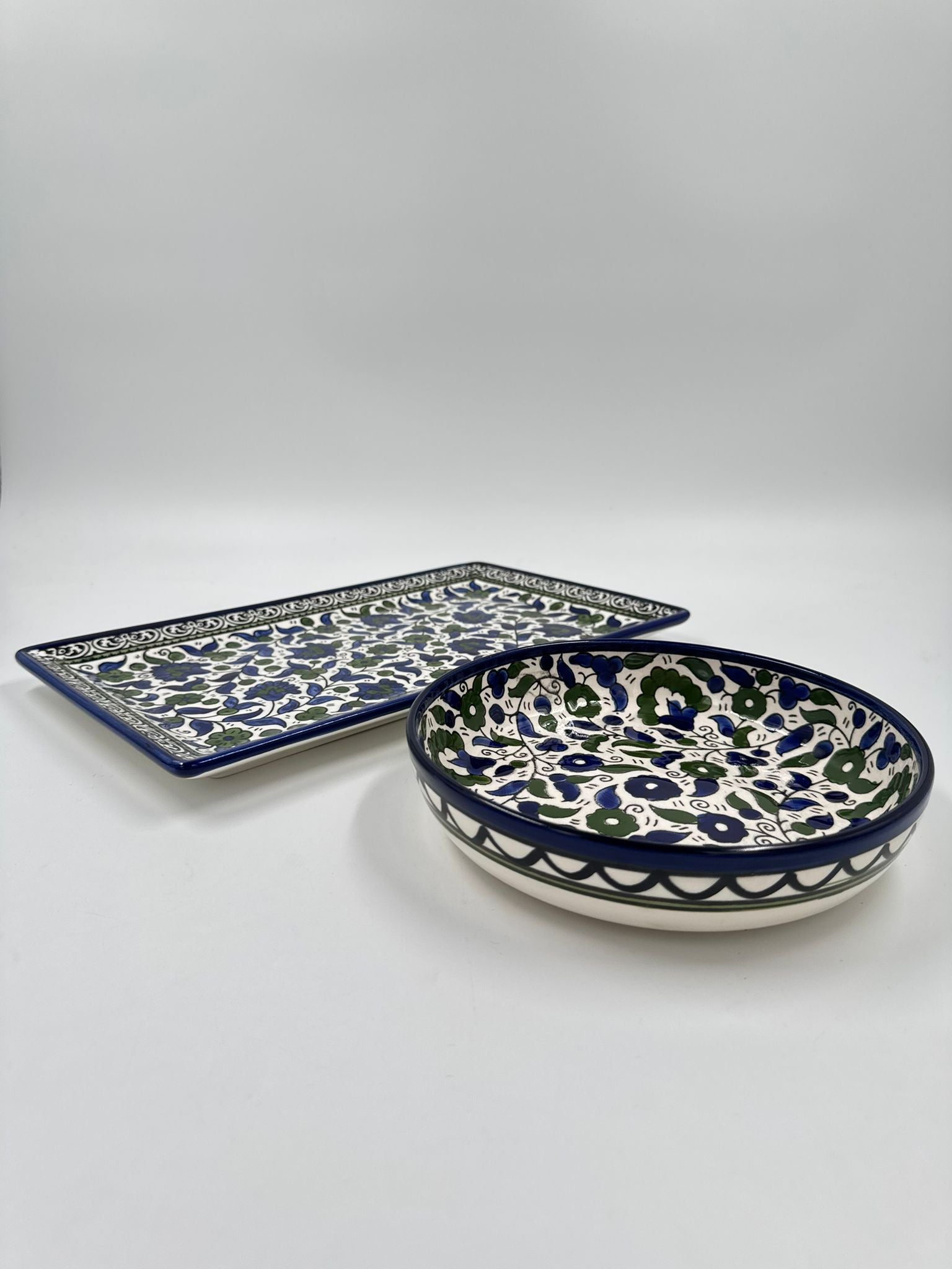 Coffret de service Al-khalil Harmony–Bleu et vert