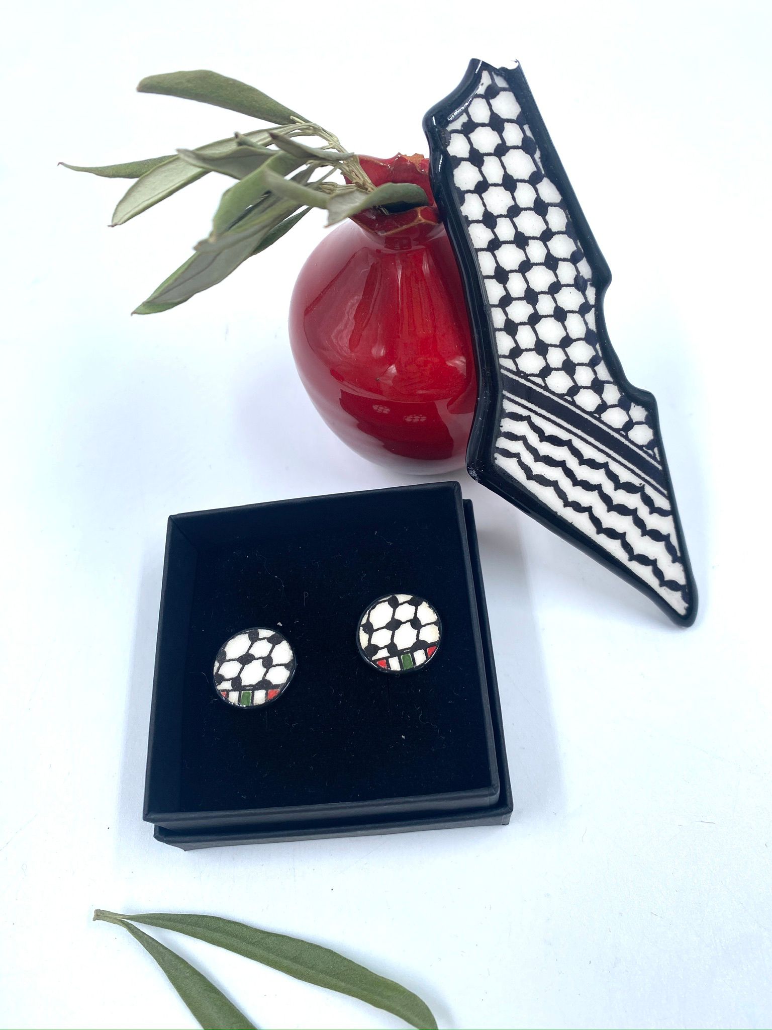 Handgefertigte Ohrringe, 19 mm