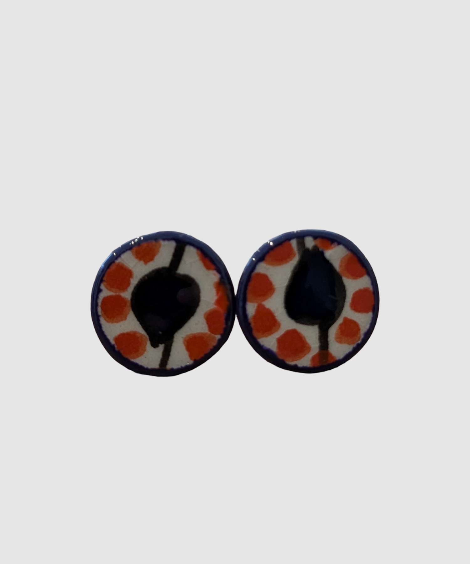 Orecchini fatti a mano in ceramica palestinese - 7