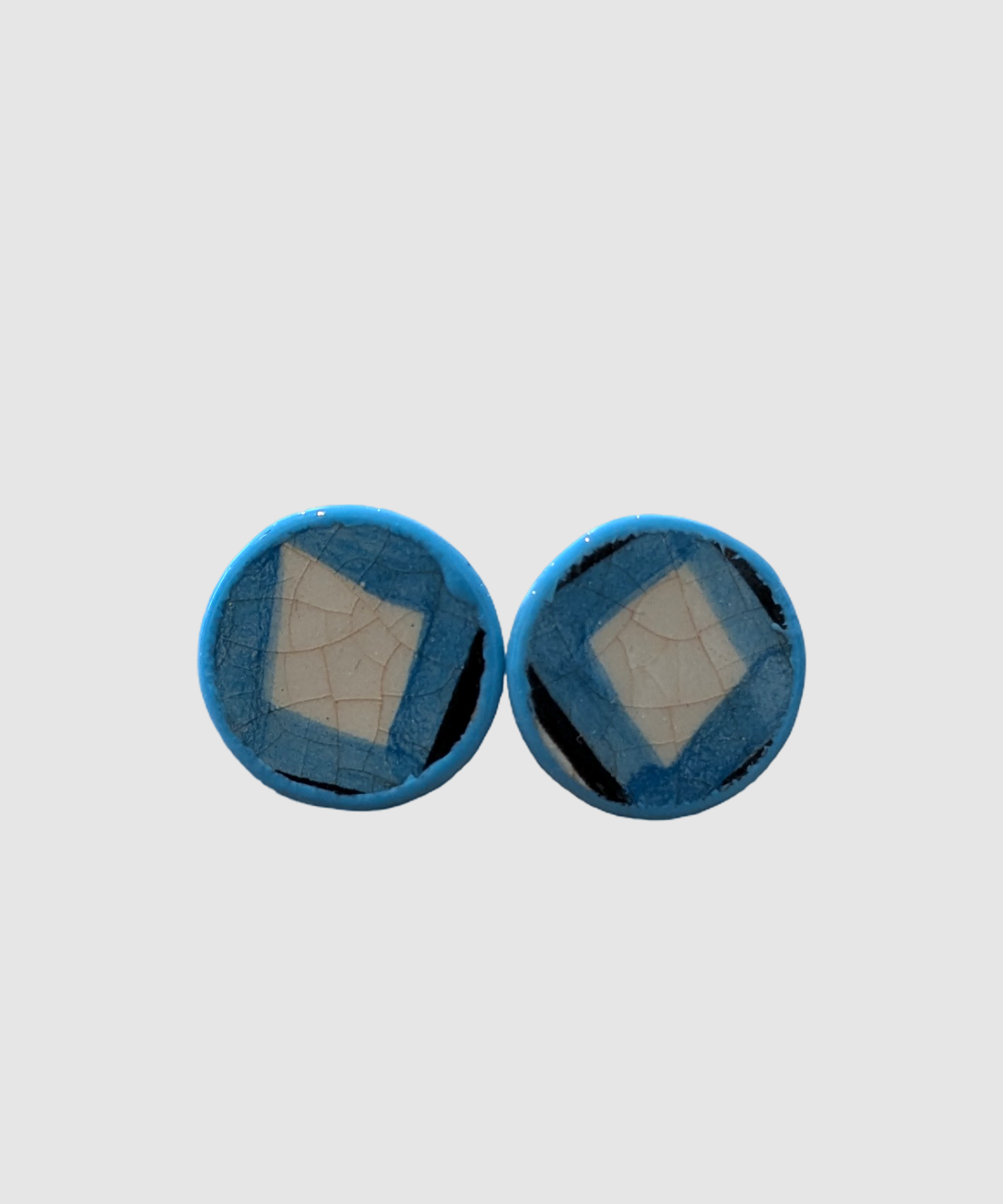Boucles d'oreilles artisanales en céramique palestinienne-8